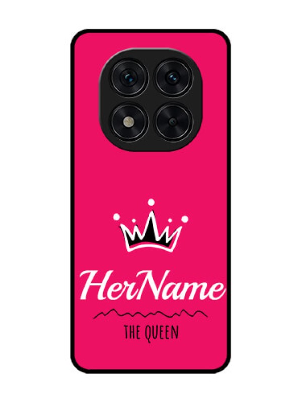 Custom Redmi Note 14 Pro 5G Custom Glass Phone CaseQueen With Name Design