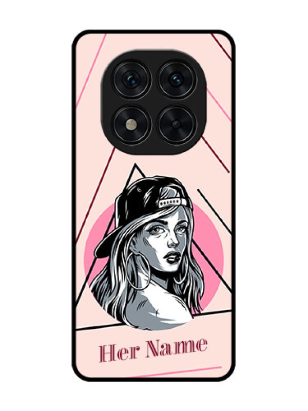 Custom Redmi Note 14 Pro 5G Custom Glass Phone CaseRockstar Girl Design