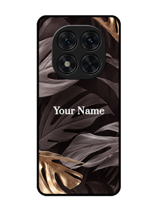 Custom Redmi Note 14 Pro 5G Custom Glass Phone CaseWild Leaves Digital Paint Design