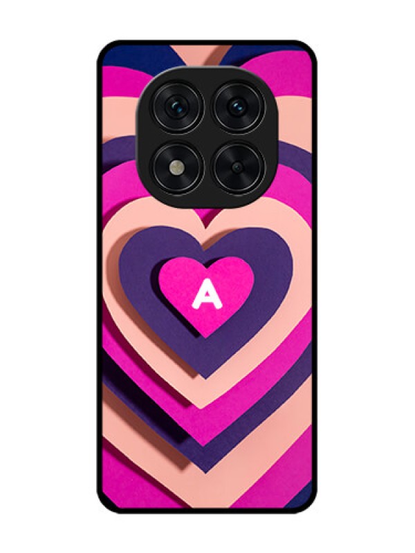 Custom Redmi Note 14 Pro 5G Custom Glass Phone CaseCute Heart Pattern Design