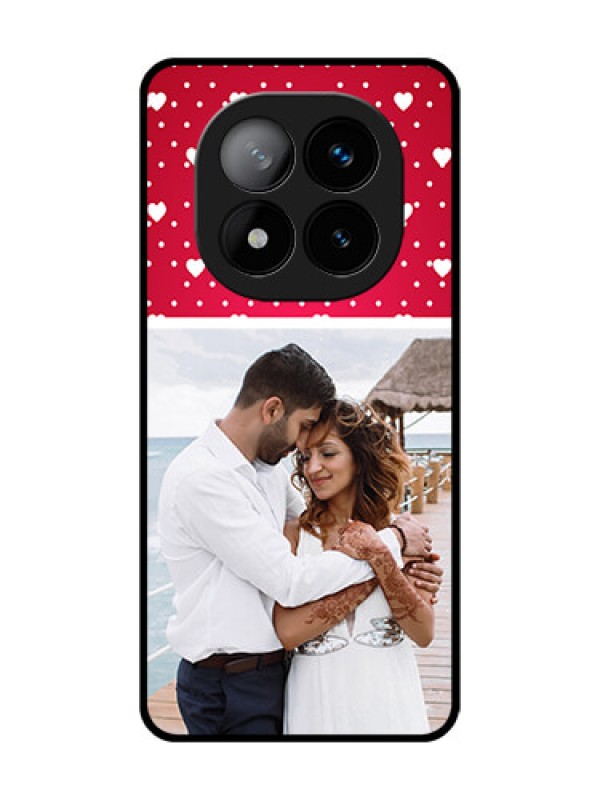 Custom Redmi Note 14 Pro Plus 5G Custom Glass Phone CaseHearts Mobile Case Design
