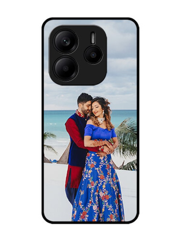 Custom Redmi Note 14 SE 5G Custom Glass Phone Case - Upload Full Picture Design