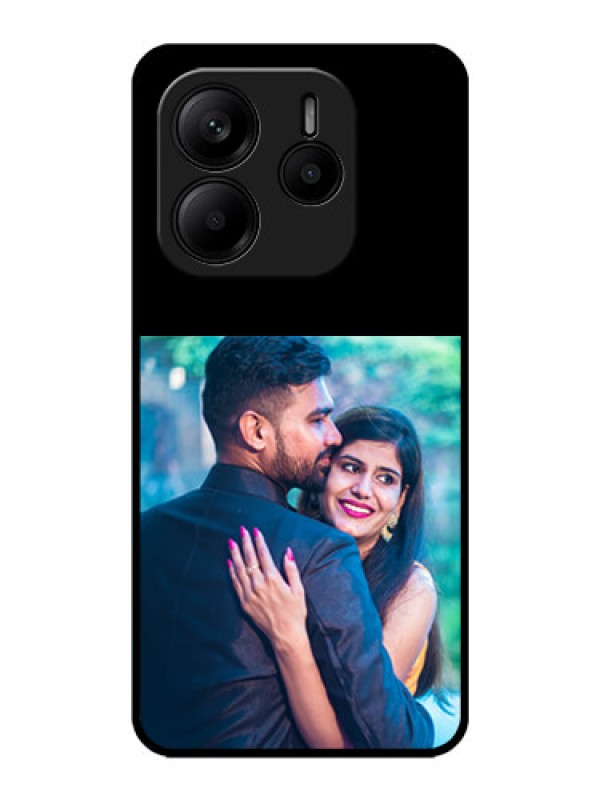 Custom RedmiNote 14 Se 5G Custom Glass Phone Case - Upload Full Picture With Custom Color Design