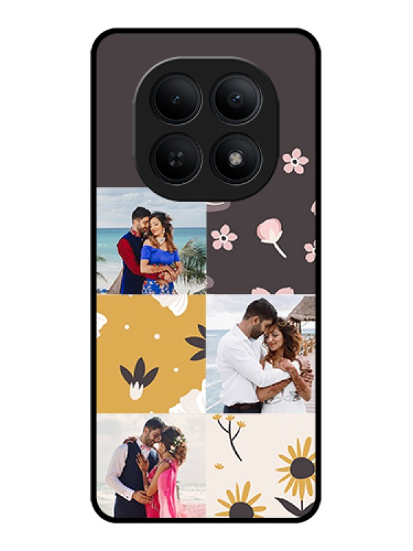 Custom Xiaomi Redmi Note 15 5G Custom Glass Phone Case - 3 Images With Floral Design