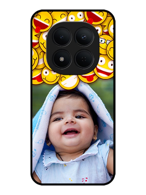 Custom Xiaomi Redmi Note 15 Pro 5G Custom Glass Phone Case - With Smiley Emoji Design