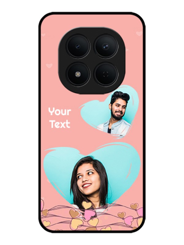 Custom Xiaomi Redmi Note 15 Pro 5G Custom Glass Phone Case - Love Doodle Design
