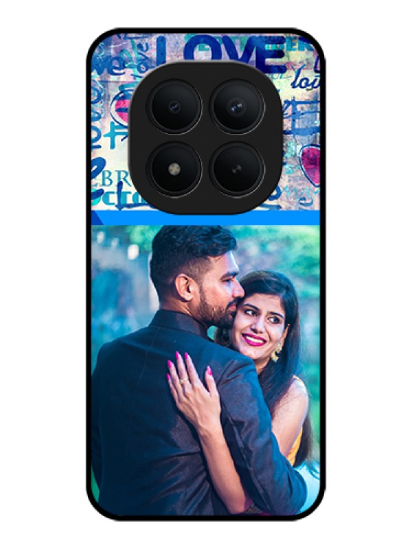 Custom Xiaomi Redmi Note 15 Pro Plus 5G Custom Glass Phone Case - Colorful Love Design