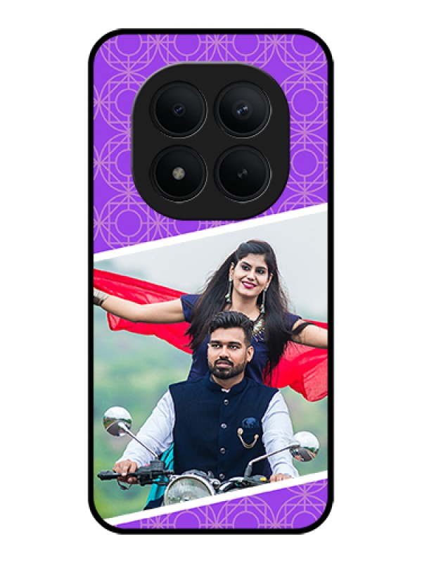 Custom Xiaomi Redmi Note 15 Pro Plus 5G Custom Glass Phone Case - Violet Color Pattern Design