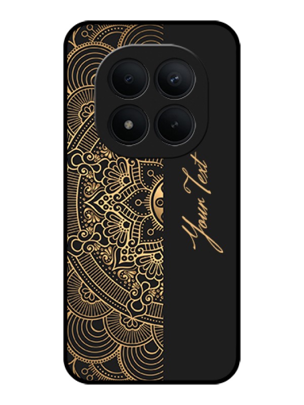 Custom Xiaomi Redmi Note 15 Pro Plus 5G Custom Glass Phone Case - Mandala Art With Custom Text Design