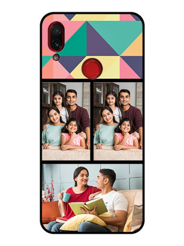 Custom Redmi Note 7 Custom Glass Phone Case  - Bulk Pic Upload Design