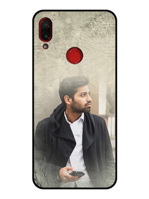 Custom Redmi Note 7 Custom Glass Phone Case  - with vintage design