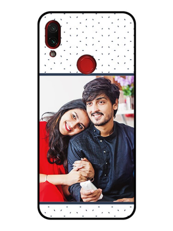 Custom Redmi Note 7S Personalized Glass Phone Case  - Premium Dot Design