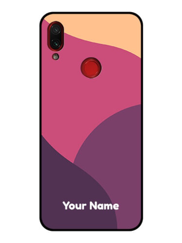Custom Xiaomi Redmi Note 7S Custom Glass Phone Case - Mixed Multi-colour abstract art Design