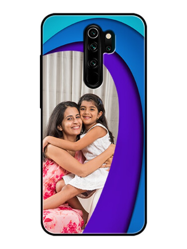 Custom Redmi Note 8 Pro Photo Printing on Glass Case  - Simple Pattern Design