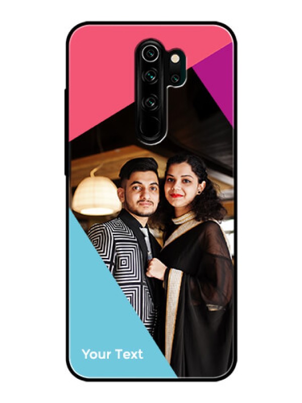 Custom Xiaomi Redmi Note 8 Pro Custom Glass Mobile Case - Stacked Triple colour Design