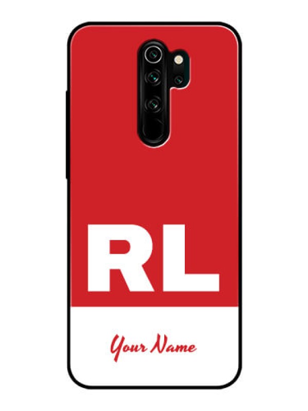 Custom Xiaomi Redmi Note 8 Pro Personalized Glass Phone Case - dual tone custom text Design