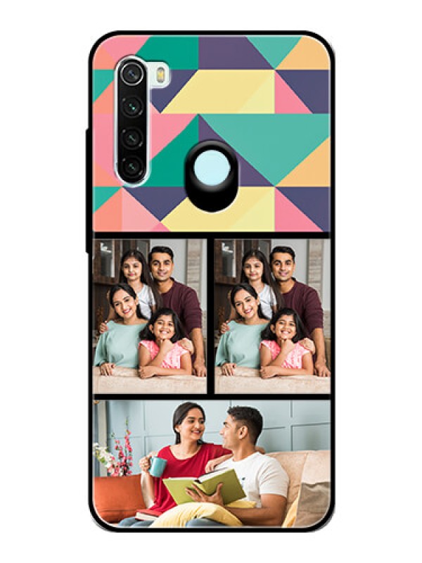 Custom Redmi Note 8 Custom Glass Phone Case  - Bulk Pic Upload Design