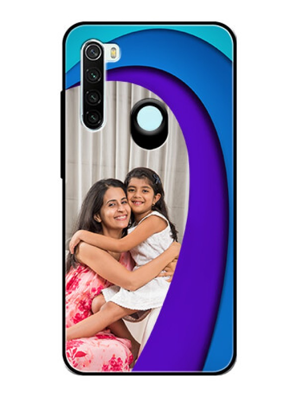 Custom Redmi Note 8 Photo Printing on Glass Case  - Simple Pattern Design