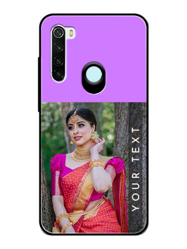 Custom Redmi Note 8 Custom Glass Mobile Case  - Birthday Icons Design