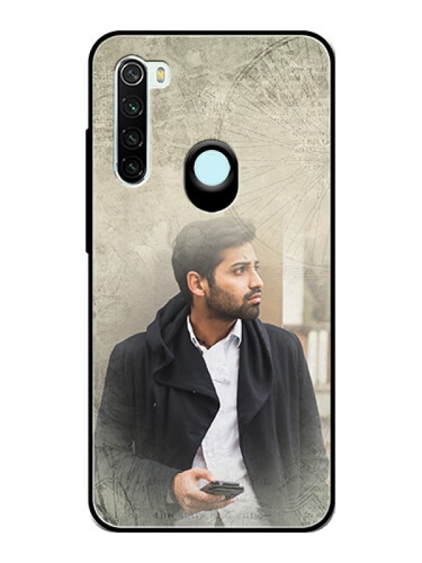 Custom Redmi Note 8 Custom Glass Phone Case  - with vintage design