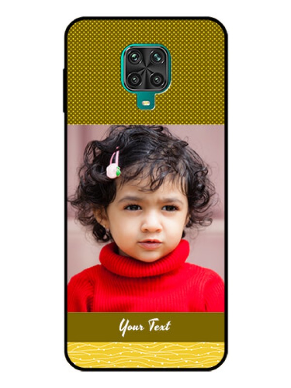 Custom Redmi Note 9 Pro Max Custom Glass Phone Case  - Simple Green Color Design