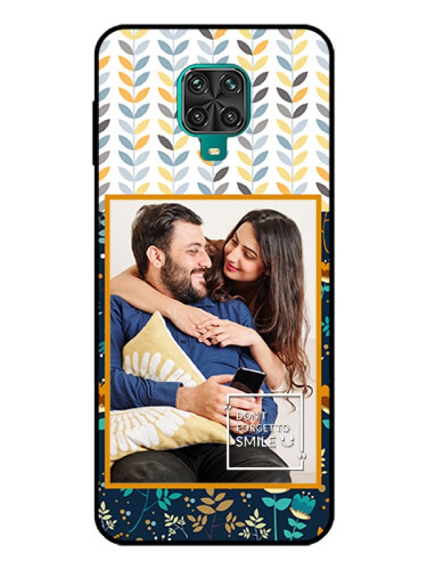 Custom Redmi Note 9 Pro Max Custom Glass Mobile Case  - Pattern Design