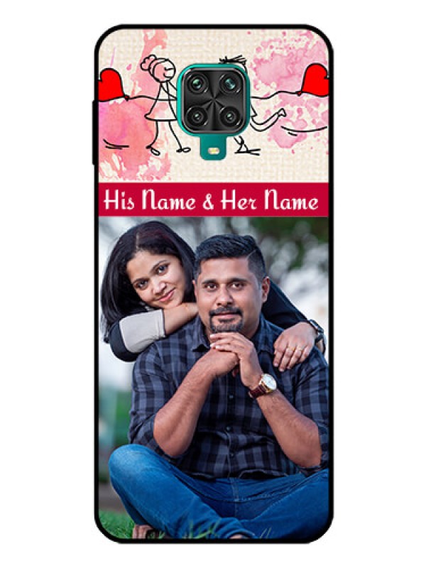 Custom Redmi Note 9 Pro Photo Printing on Glass Case  - You and Me Case Design