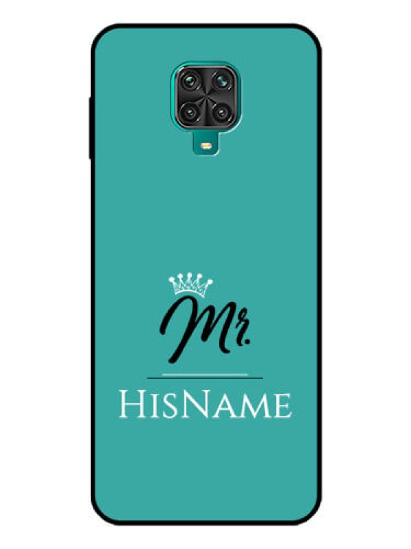 Custom Redmi Note 9 Pro Custom Glass Phone Case Mr with Name