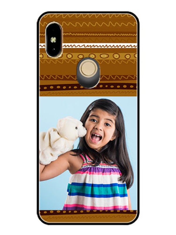 Custom Redmi Y2 Custom Glass Phone Case  - Friends Picture Upload Design 