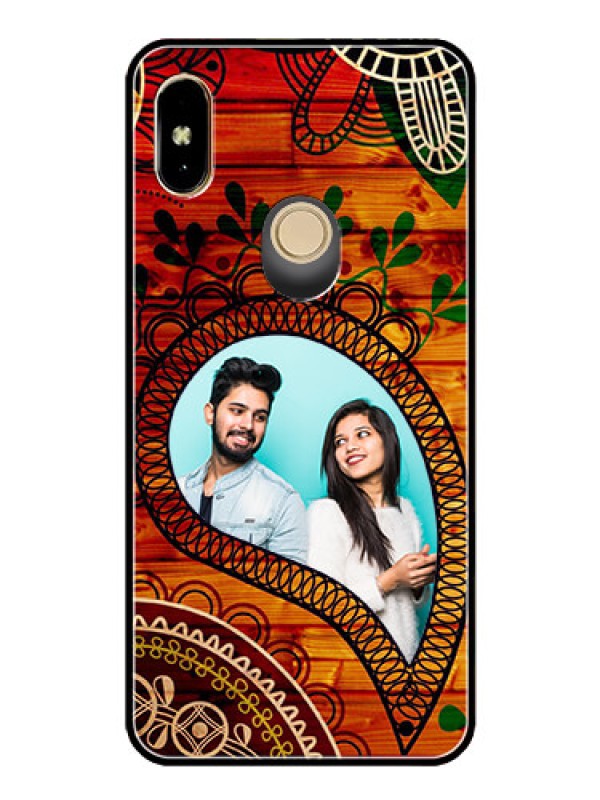 Custom Redmi Y2 Personalized Glass Phone Case  - Abstract Colorful Design