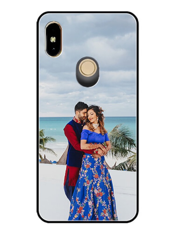 Custom Redmi Y2 Photo Printing on Glass Case  - Upload Full Picture Design