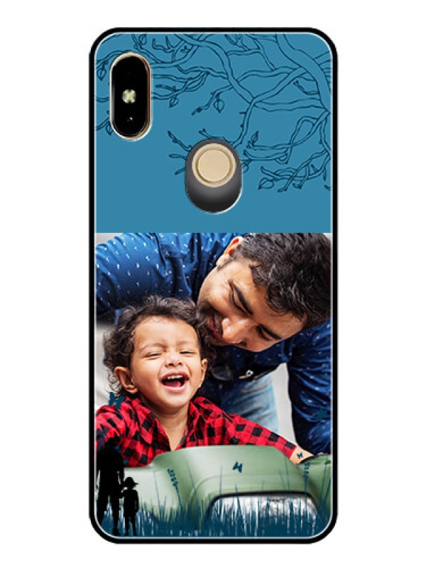 Custom Redmi Y2 Custom Glass Mobile Case  - Best dad design 