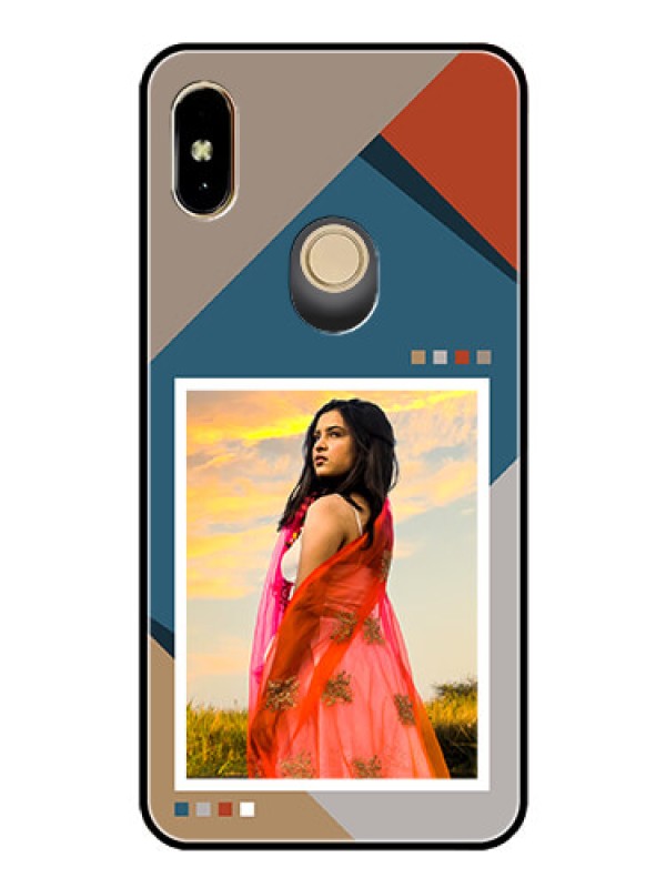 Custom Xiaomi Redmi Y2 Personalized Glass Phone Case - Retro color pallet Design