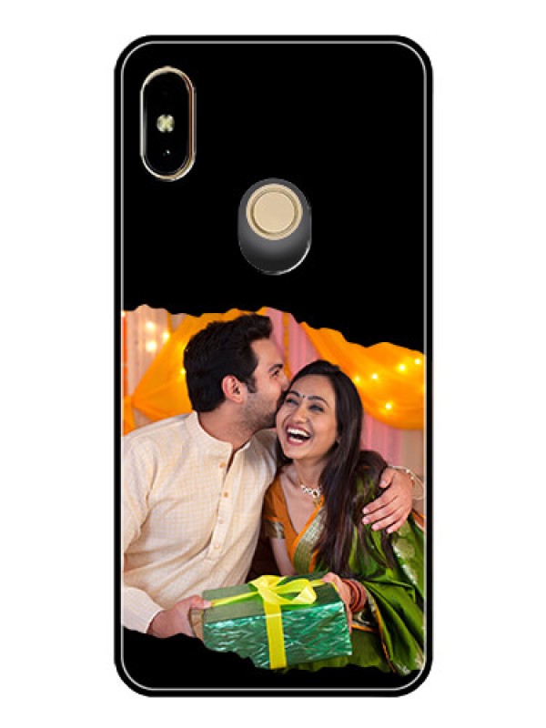 Custom Xiaomi Redmi Y2 Custom Glass Phone Case - Tear-off Design