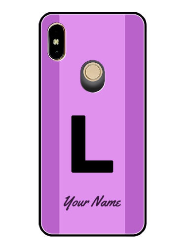 Custom Xiaomi Redmi Y2 Custom Glass Phone Case - Tricolor custom text Design
