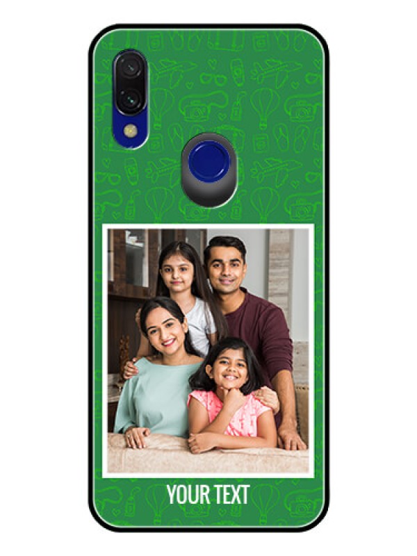 Custom Redmi Y3 Personalized Glass Phone Case  - Picture Upload Design
