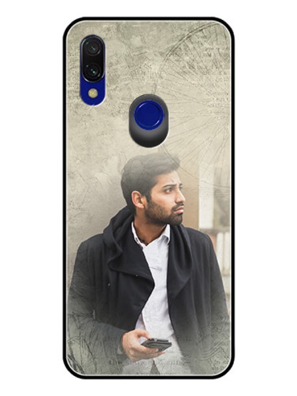 Custom Redmi Y3 Custom Glass Phone Case  - with vintage design