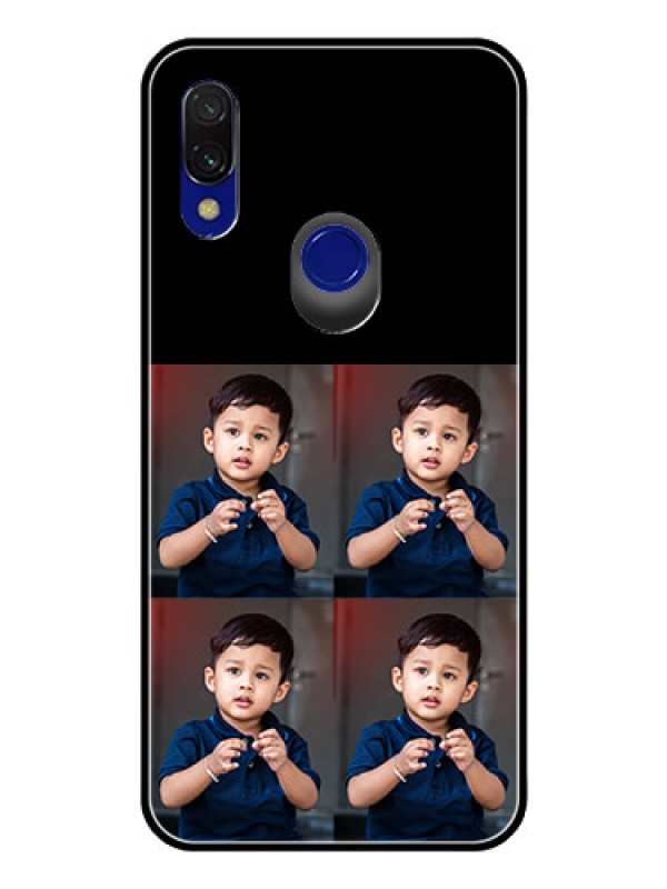 Custom Redmi Y3 4 Image Holder on Glass Mobile Cover