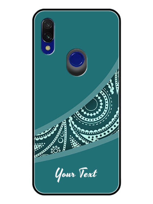 Custom Xiaomi Redmi Y3 Photo Printing on Glass Case - semi visible floral Design