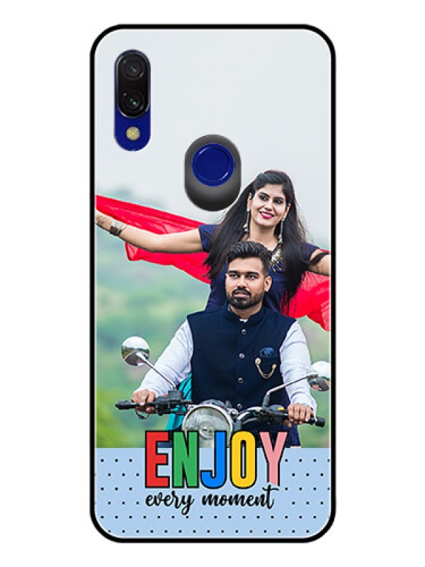 Custom Xiaomi Redmi Y3 Photo Printing on Glass Case - Enjoy Every Moment Design