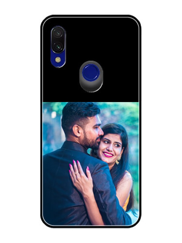 Custom RedmiY3 Custom Glass Phone Case - Upload Full Picture With Custom Color Design