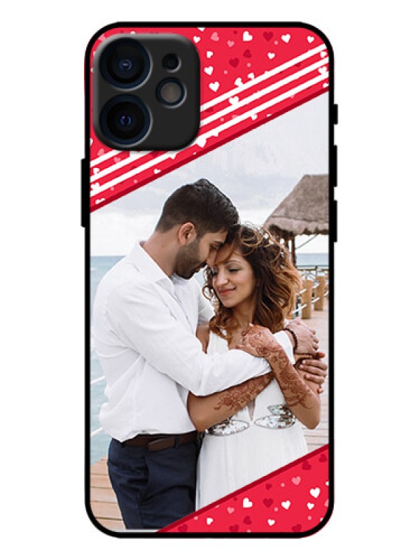 Custom iPhone 12 Mini Custom Metal Phone Case - Valentines Gift Design