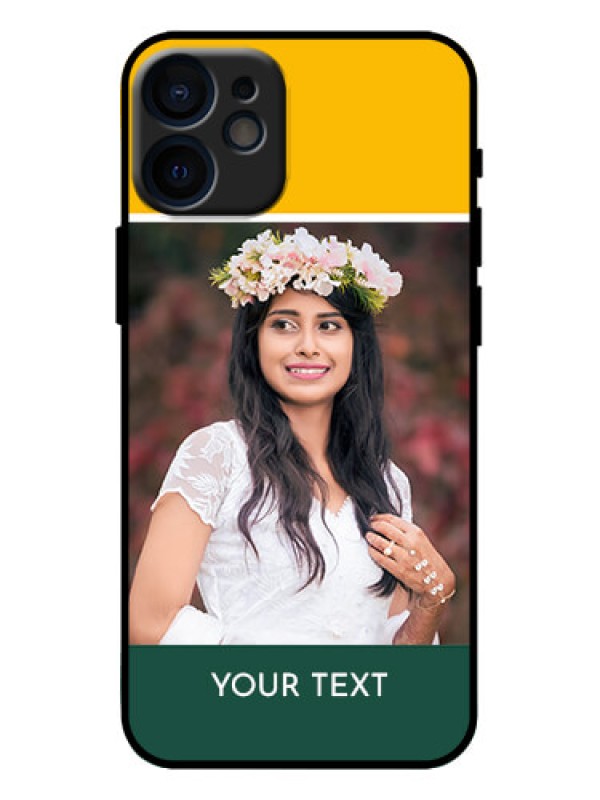 Custom iPhone 12 Mini Custom Metal Phone Case - Love You Design