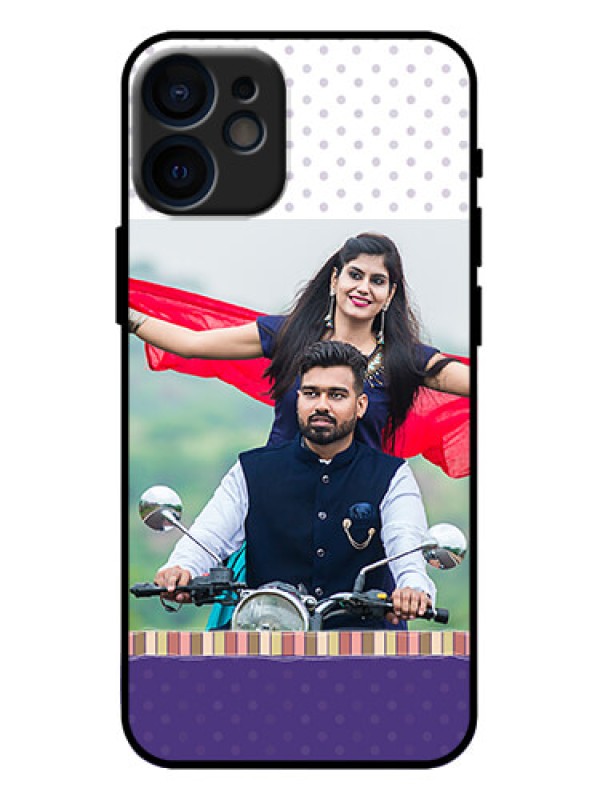 Custom iPhone 12 Mini Custom Metal Phone Case - Cute Family Design