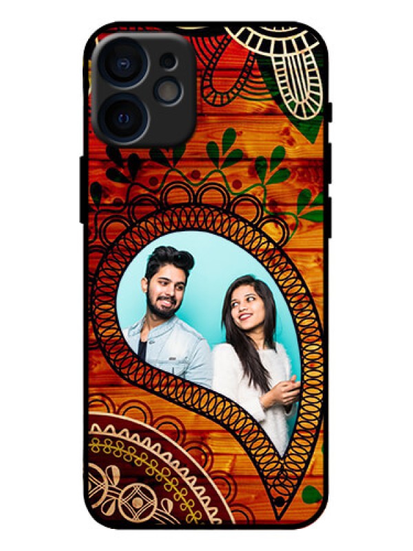 Custom iPhone 12 Mini Custom Metal Phone Case - Abstract Colorful Design