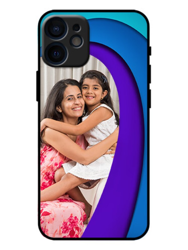 Custom iPhone 12 Mini Custom Metal Phone Case - Simple Pattern Design