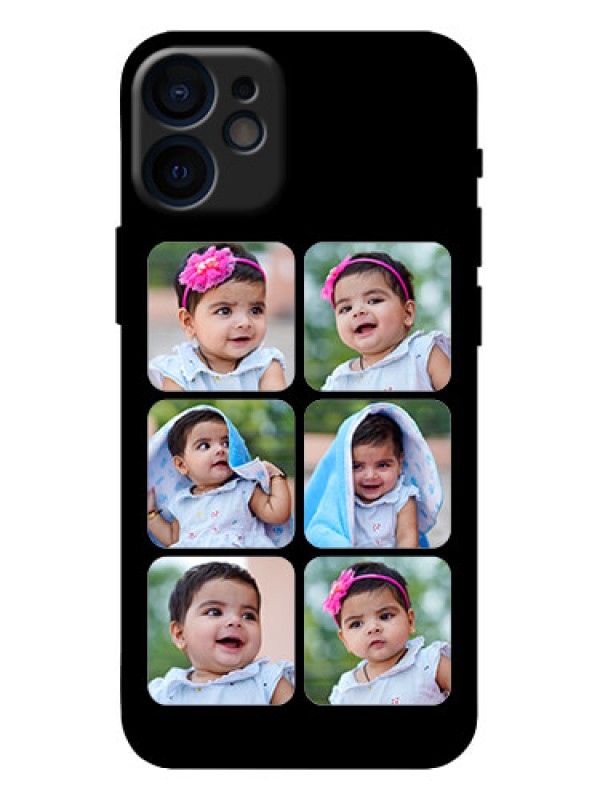 Custom iPhone 12 Mini Custom Metal Phone Case - Multiple Pictures Design
