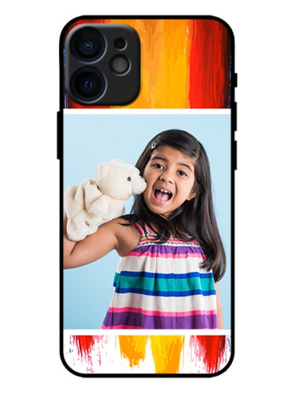 Custom iPhone 12 Mini Custom Metal Phone Case - Multi Color Design