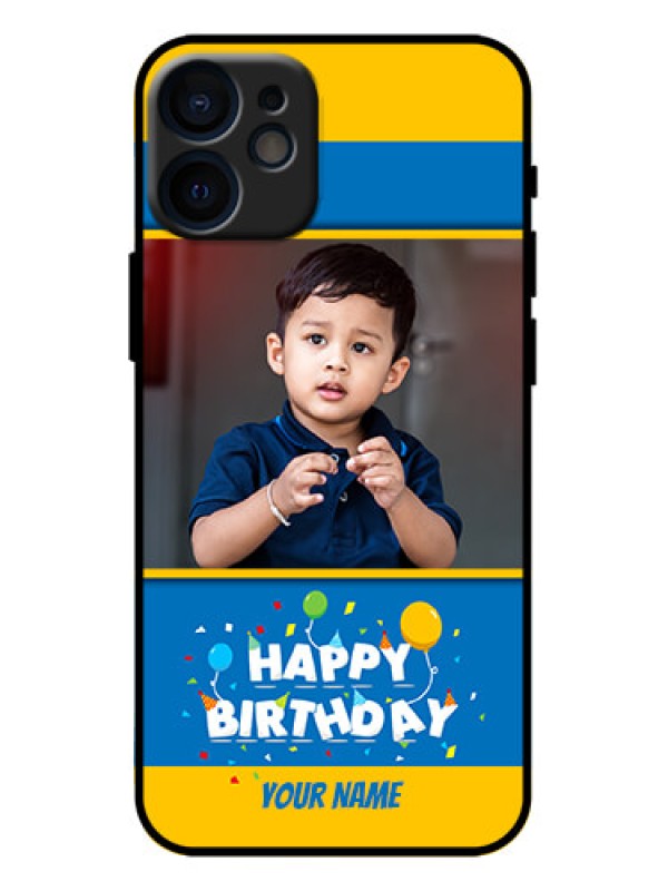 Custom iPhone 12 Mini Custom Metal Phone Case - Birthday Wishes Design