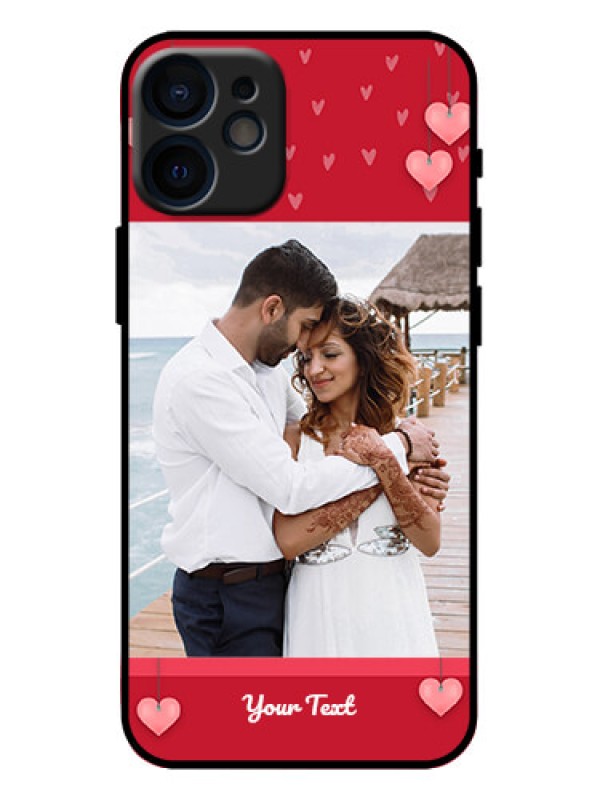 Custom iPhone 12 Mini Custom Metal Phone Case - Valentines Day Design